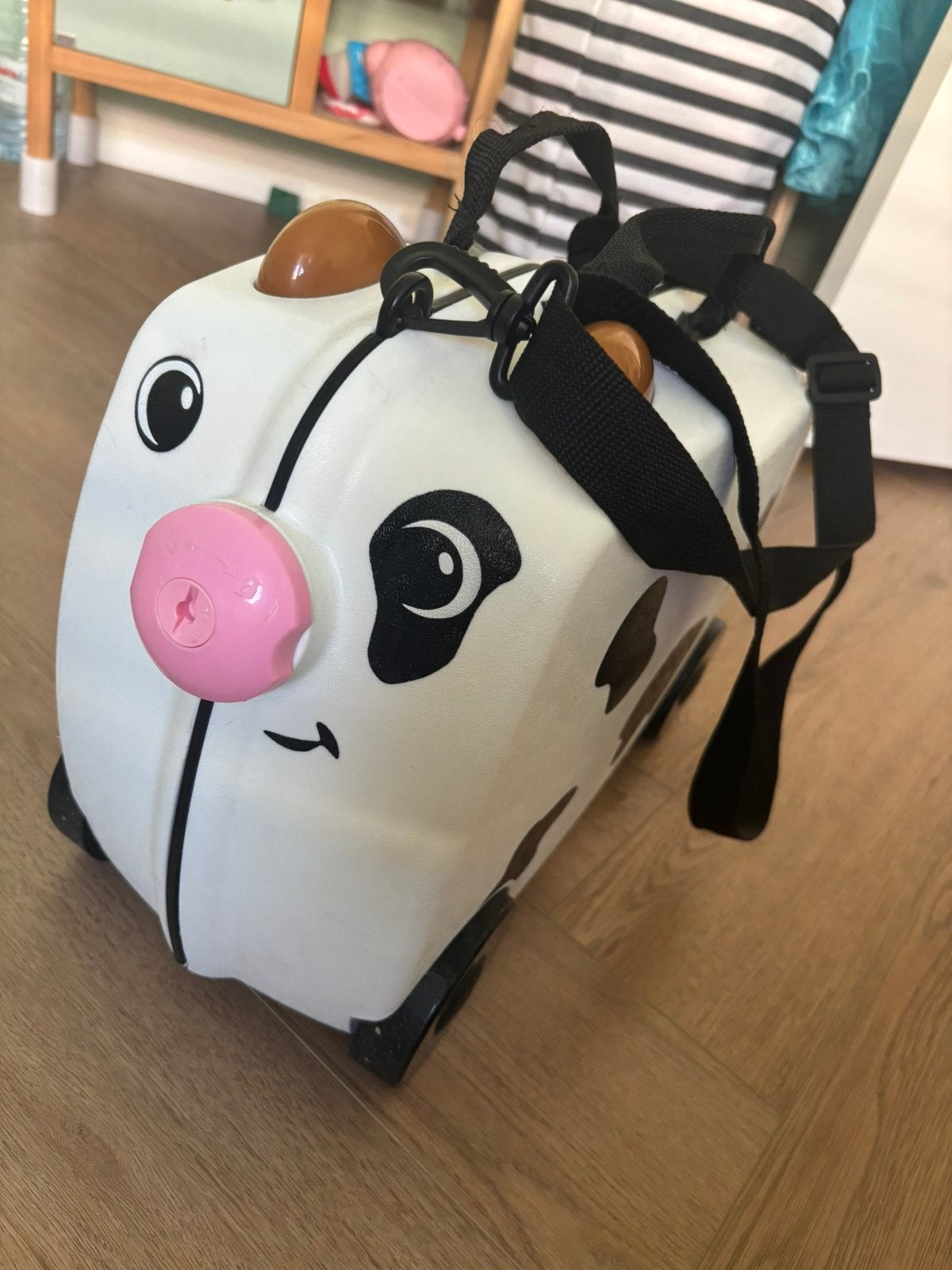 Kinder koffer koe, Hard kunststof, Minder dan 50 cm, Ophalen of Verzenden, Zo goed als nieuw