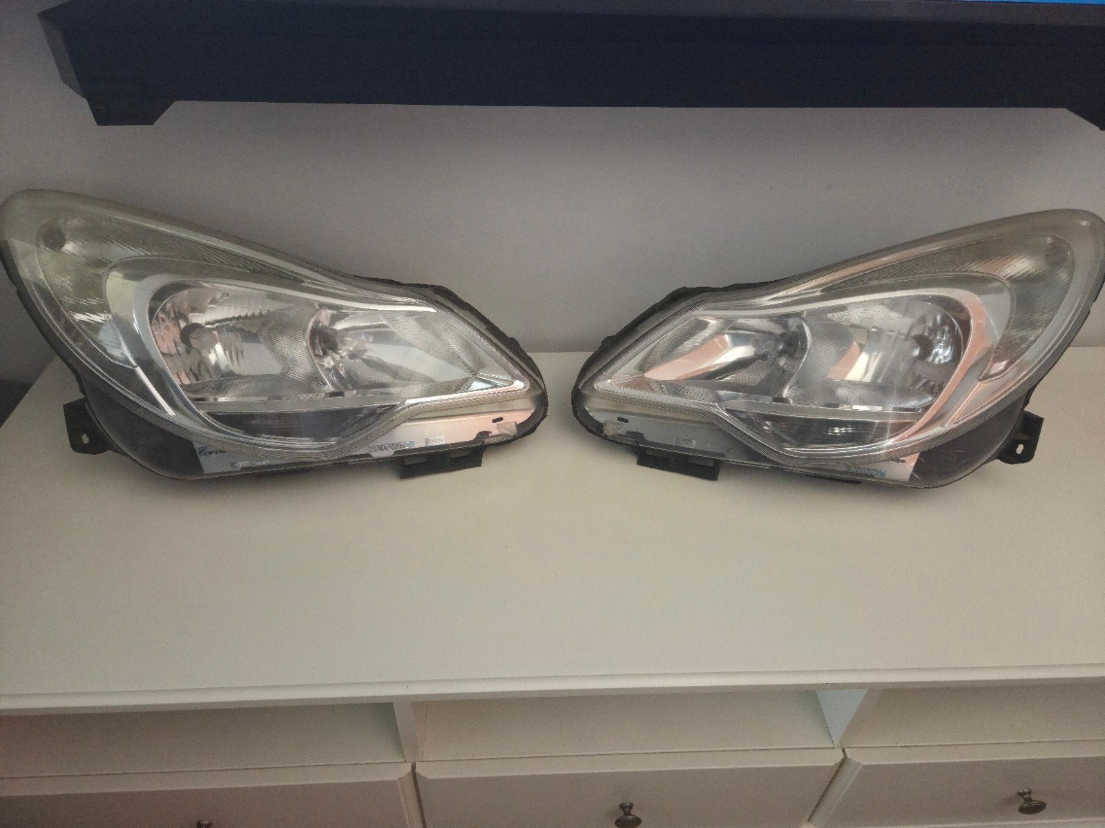 Opel Corsa D Facelift Koplampen (2011+), Auto-onderdelen, Verlichting, Ophalen of Verzenden, Gebruikt, Opel