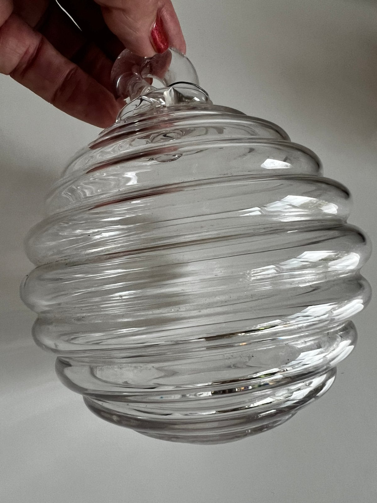 Vintage Frans Design Meisenthal ‘Grip’ Kerstbal Kroonluchter, Antiek en Kunst, Ophalen of Verzenden
