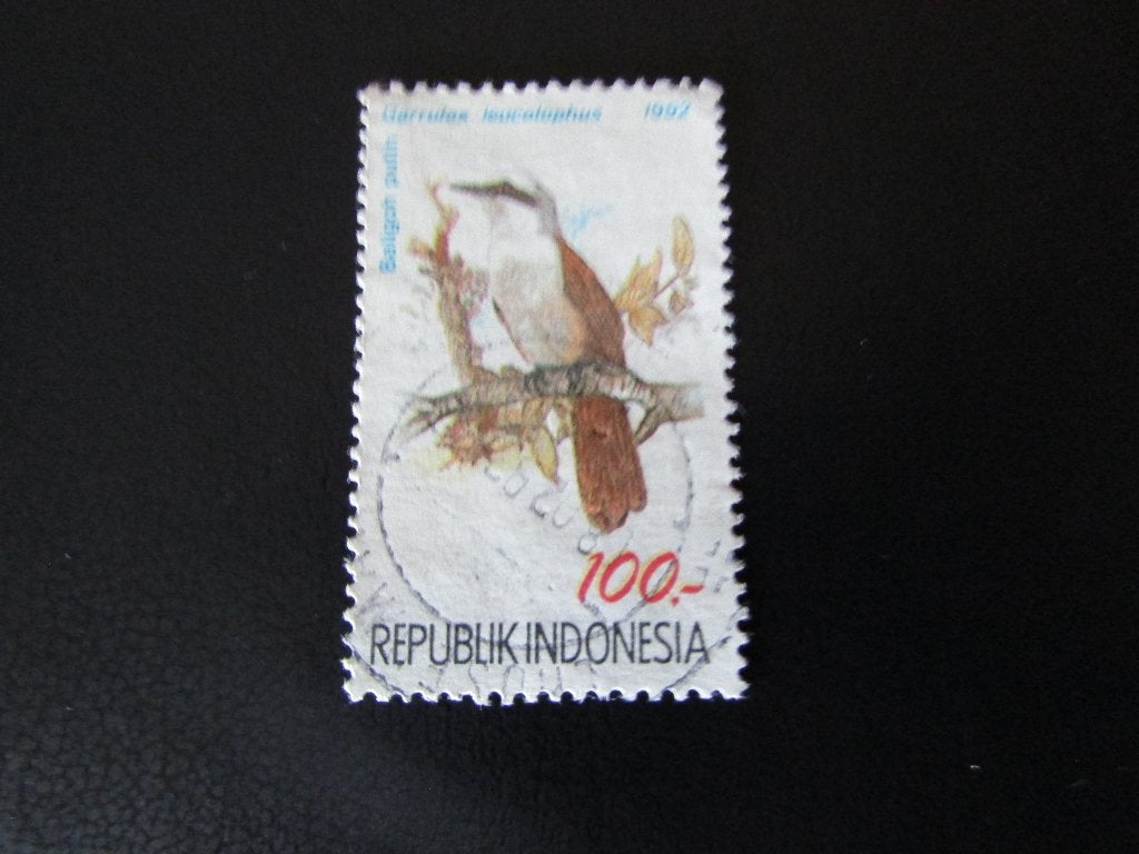 Postzegel Vogel: Witkuif Lijstergaai uit Brazilië, Ophalen of Verzenden, Gestempeld, Dier of Natuur
