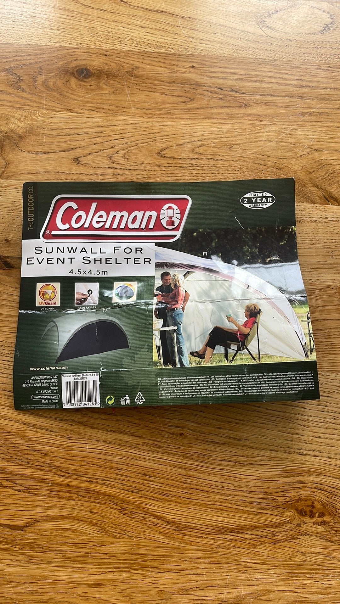 Coleman event shelter, Ophalen, Zo goed als nieuw