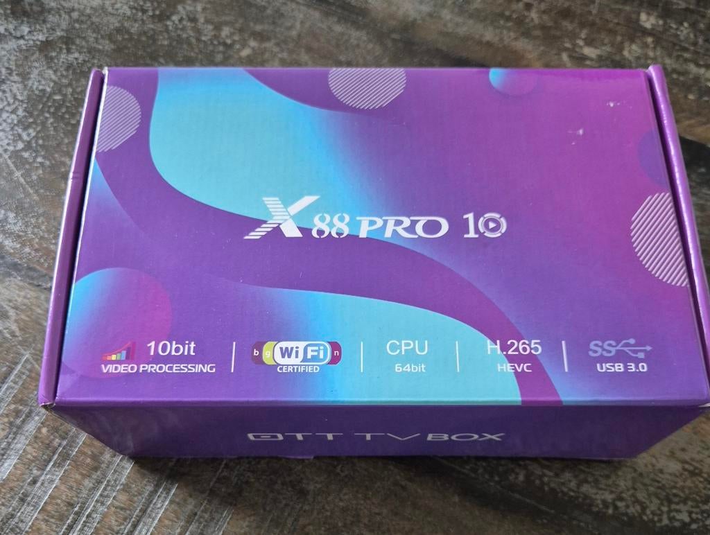 X88 PRO 10 OTT TV Box - 4K Android Smart TV Box, Audio, Tv en Foto, Mediaspelers, Ophalen of Verzenden, Nieuw, HDMI, Zonder harde schijf