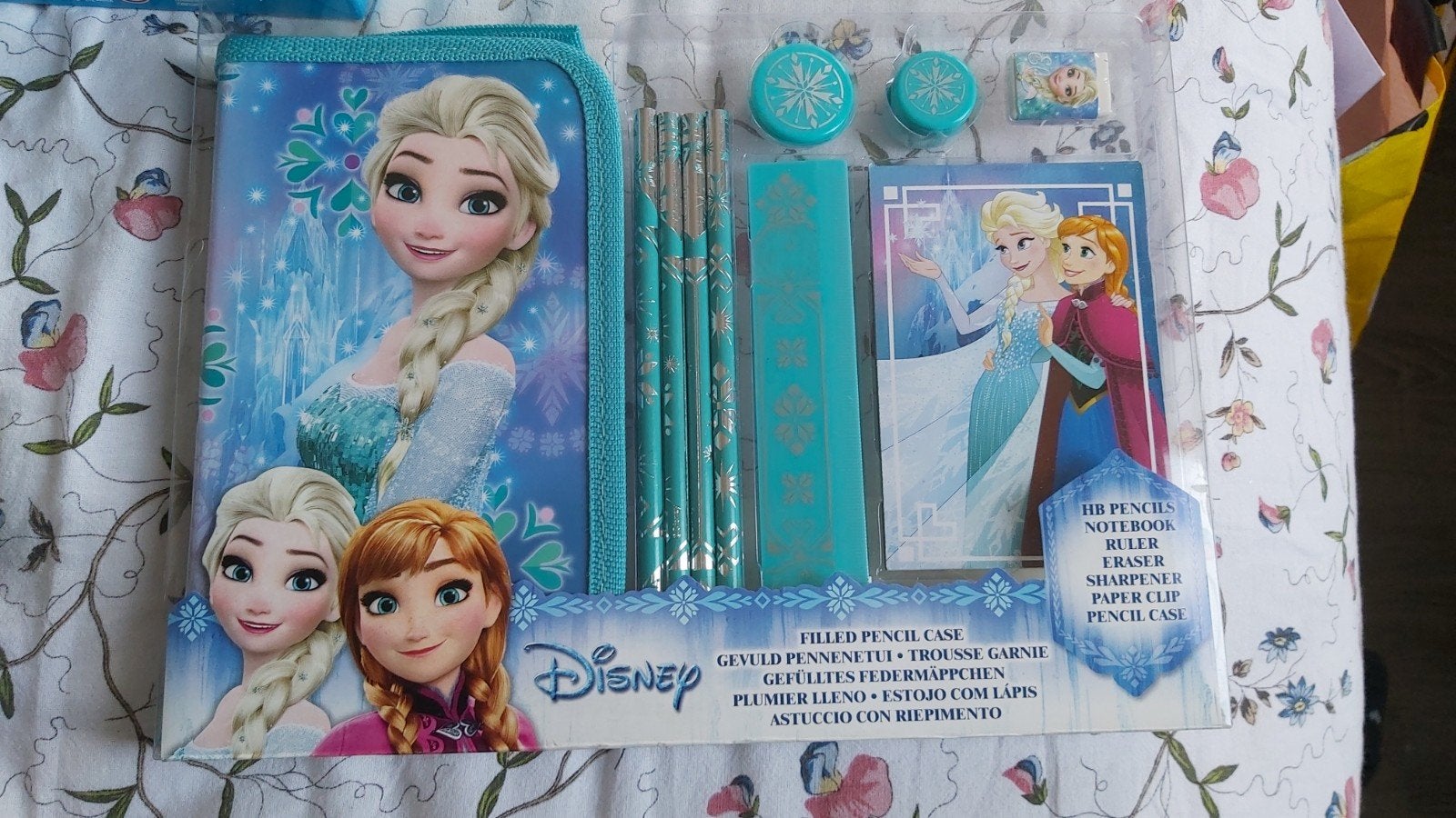 Nieuw Frozen etui met o.a. potloden, puntenslijper, liniaal, Diversen, Schoolbenodigdheden, Ophalen of Verzenden, Nieuw