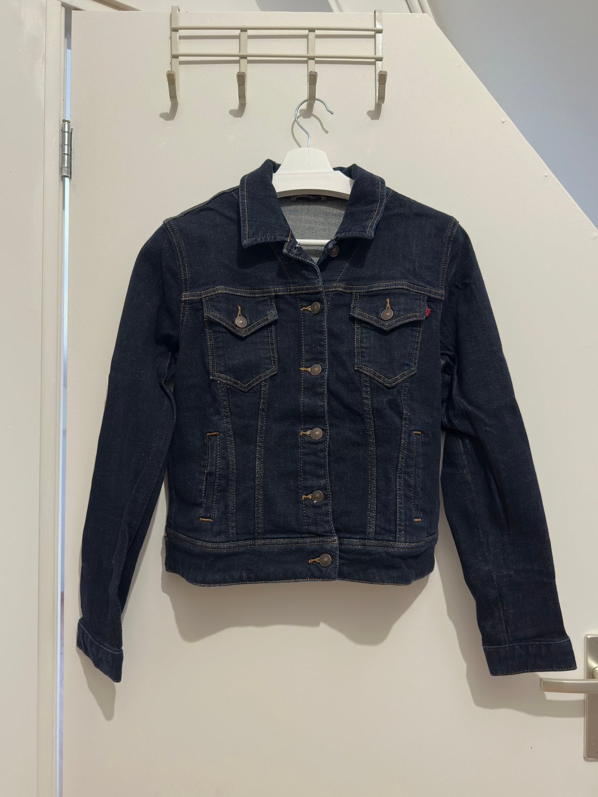 LTB Denim Jacket Maat L Donkerblauw – Spijkerjasje, Ophalen of Verzenden, Zo goed als nieuw, Blauw