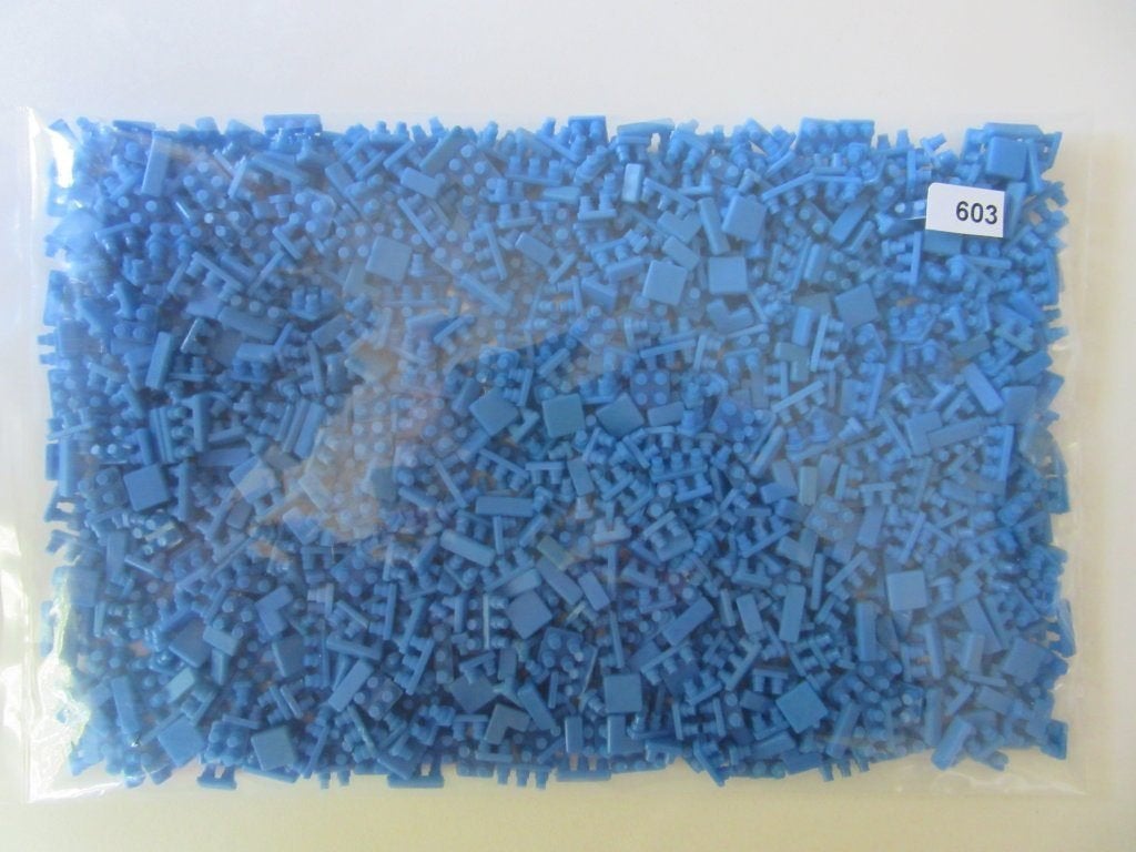 603, LICHT BLAUW ministeck, zakje 100 gram, Hobby en Vrije tijd, Ministeck, Nachtvlinder100, Gebruikt, Ophalen of Verzenden, Losse ministeck of Strip