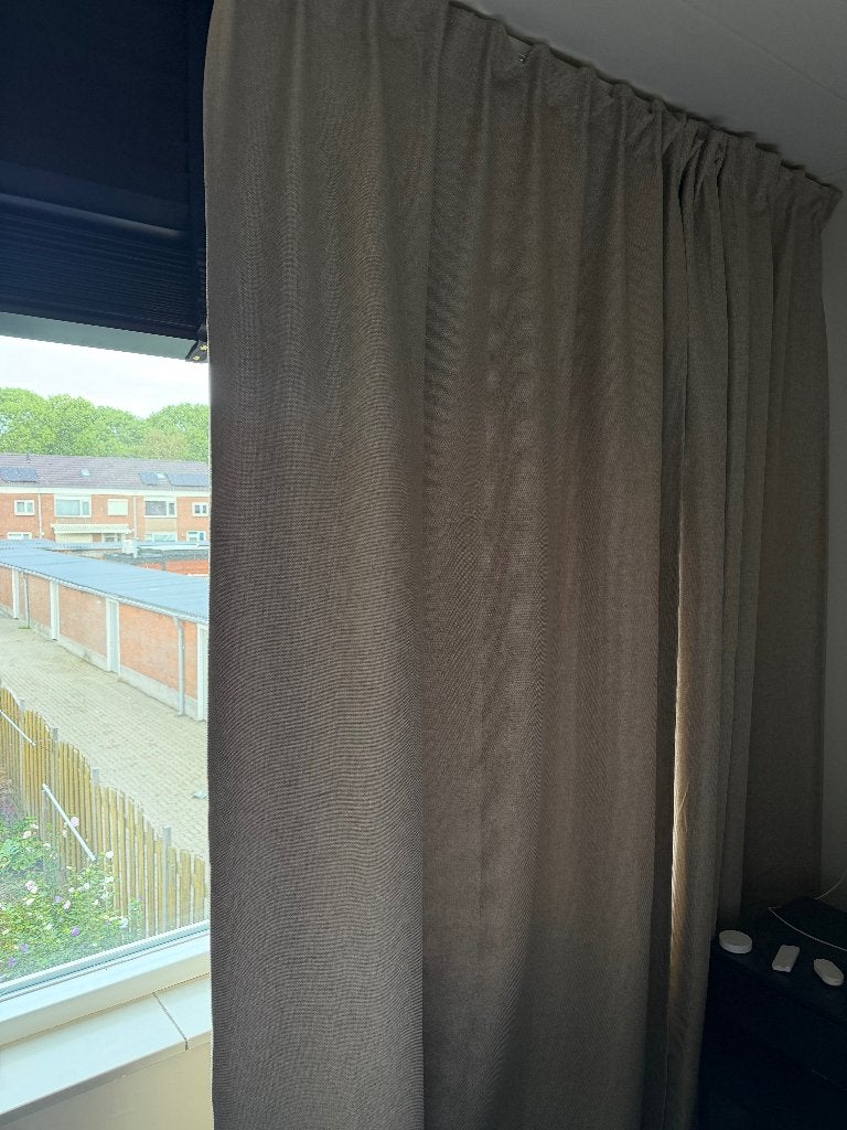 ikea gordijnen annakajsa 2 paar, Huis en Inrichting, IKEA, Ophalen of Verzenden, Beige, Gordijn