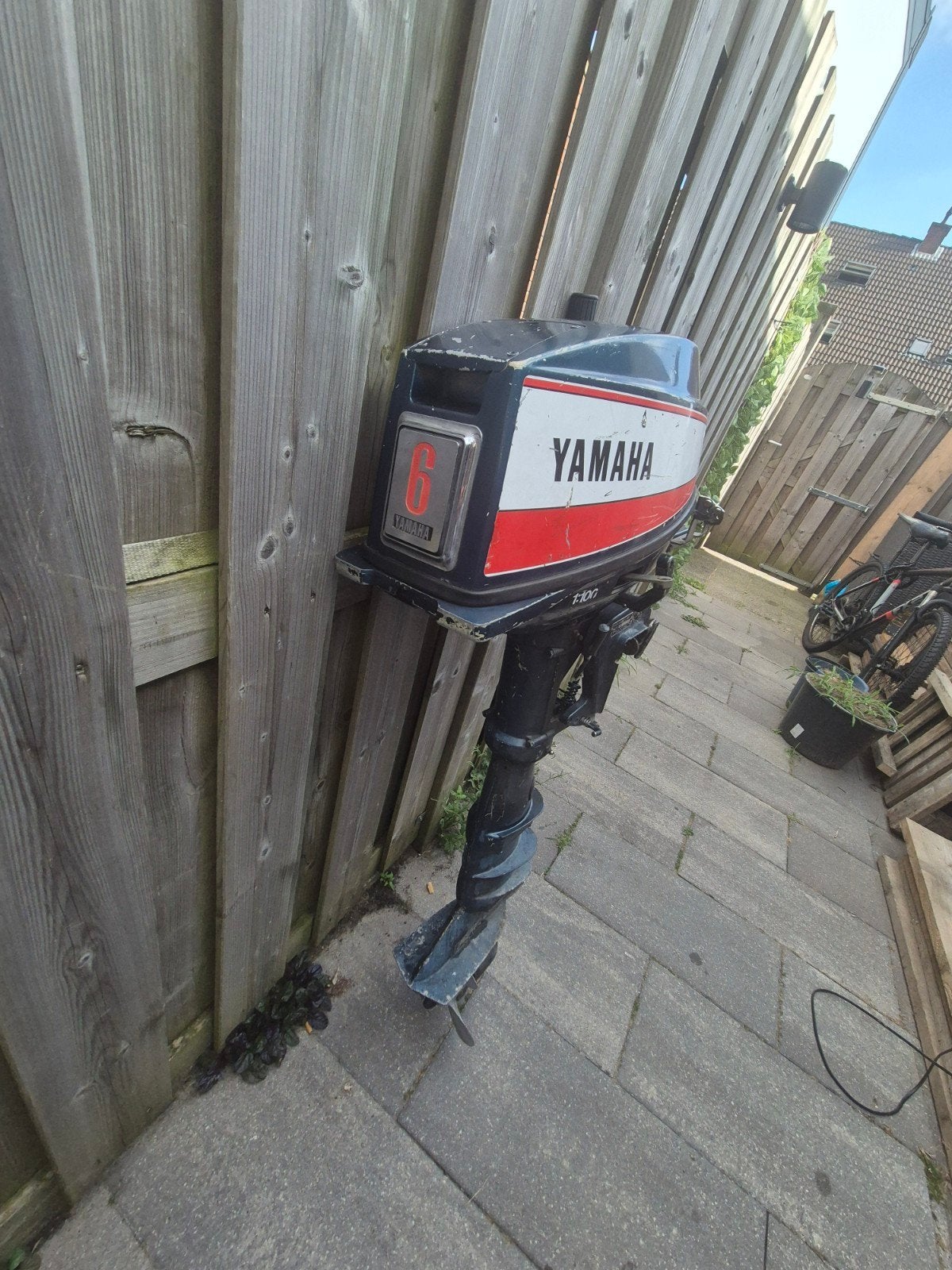 Yamaha 6pk (8pk) langstaart+besturingssysteem, Ophalen, Zo goed als nieuw, Motor en Techniek, Zeilboot of Motorboot