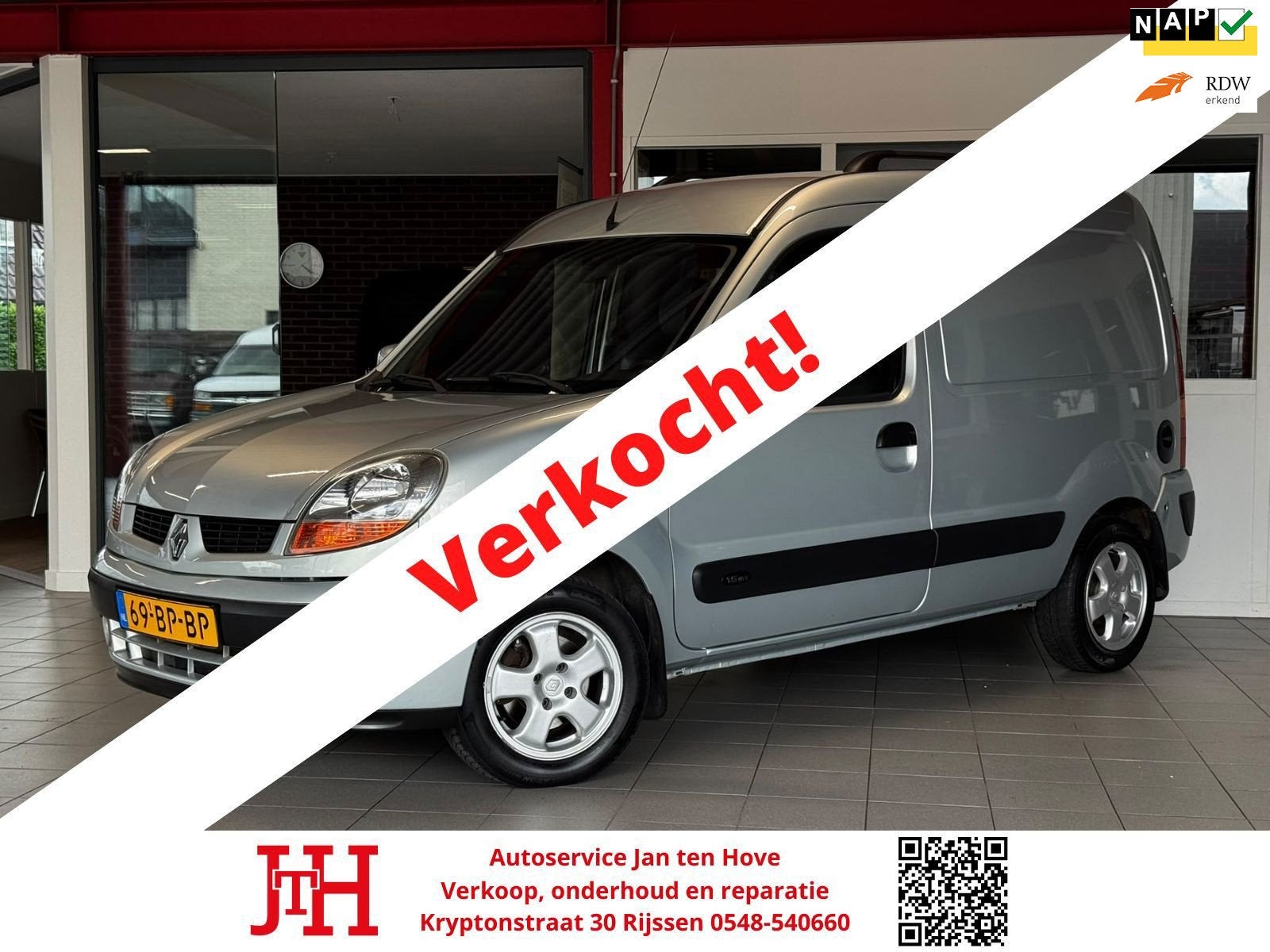 Renault Kangoo Express 1.6-16V Grand Confort*Airco*Automaat*, Stof, Gebruikt, Zwart, Renault