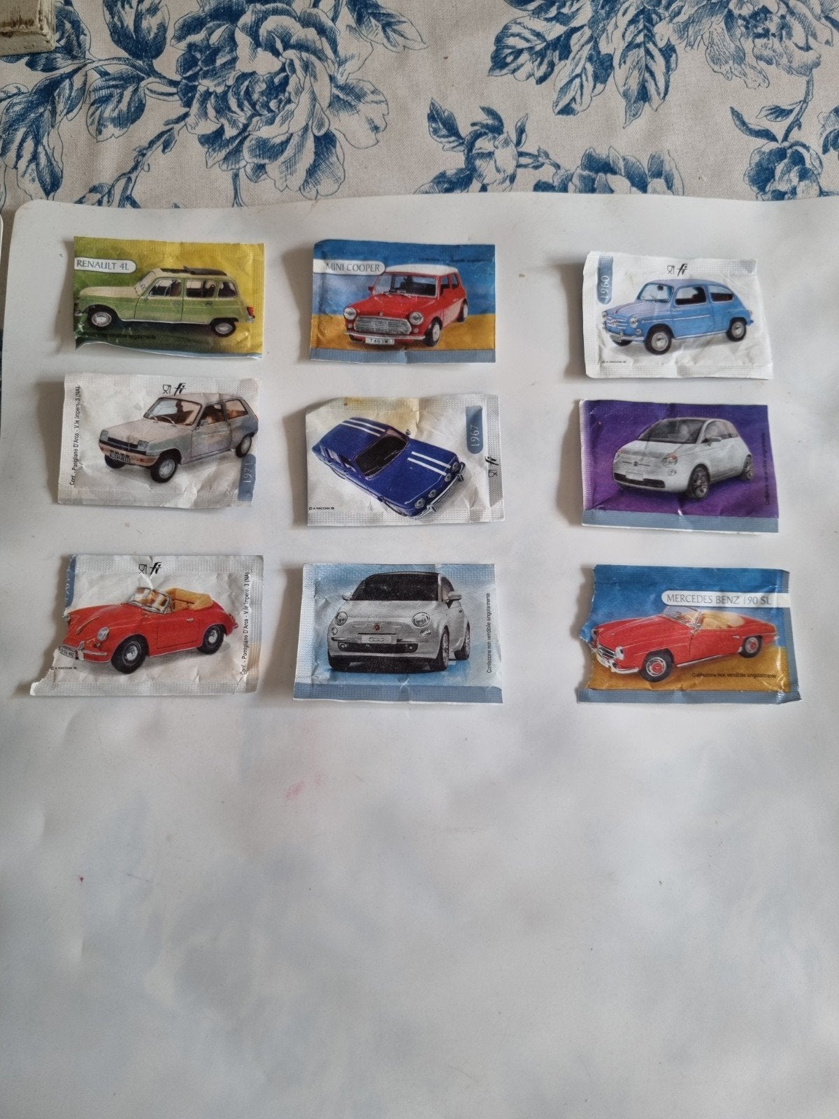 Verzameling van 9 klassieke auto-afbeeldingen, Verzamelen, Ophalen of Verzenden, Gebruikt, Auto's
