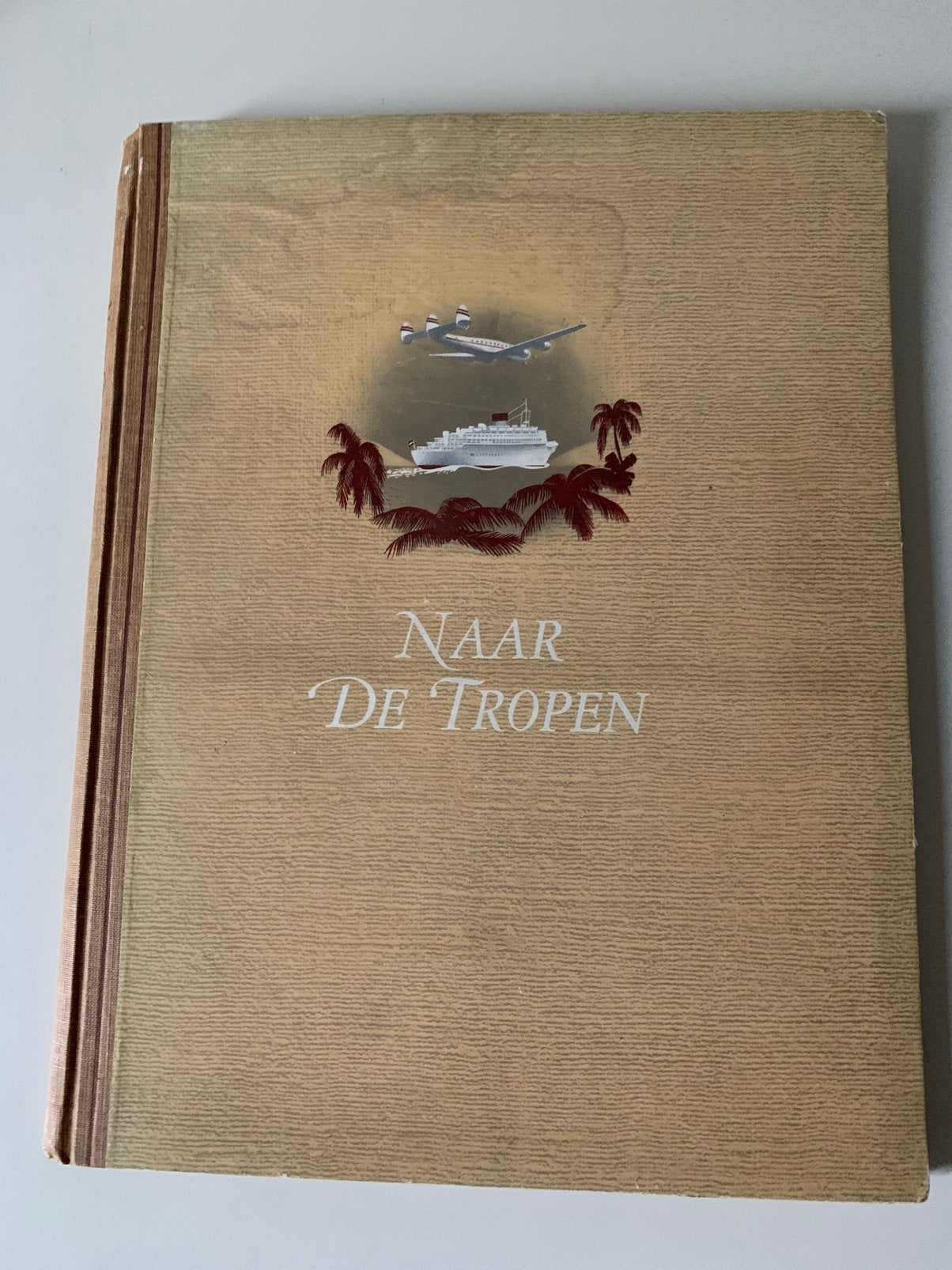 Verzamelalbum NAAR DE TROPEN - Douwe Egberts, 1946,kompleet, Ophalen of Verzenden, Zo goed als nieuw