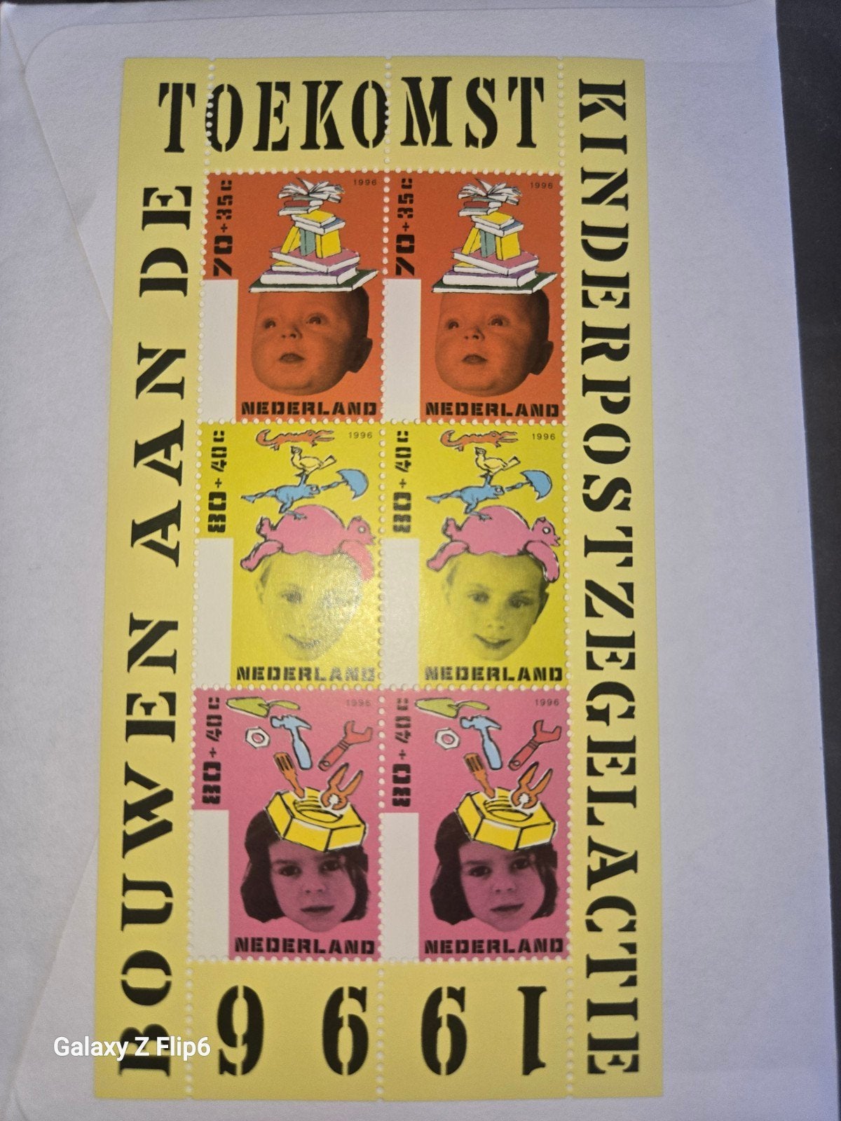 Nederland Kinderpostzegels 1996 - Bouwen aan de Toekomst, Postzegels en Munten, Postzegels | Nederland, Ophalen of Verzenden, Na 1940