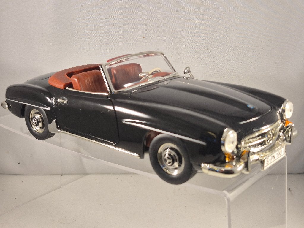 Ertl Mercedes-Benz 190 SL Coupé 1955-1963 Zwart 1:18, Ophalen of Verzenden, Zo goed als nieuw, Auto, ERTL