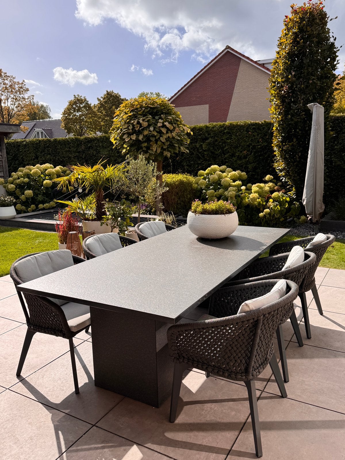 4 seasons dining tuinset!, Eettafel, 6 zitplaatsen, Ophalen of Verzenden, Zo goed als nieuw