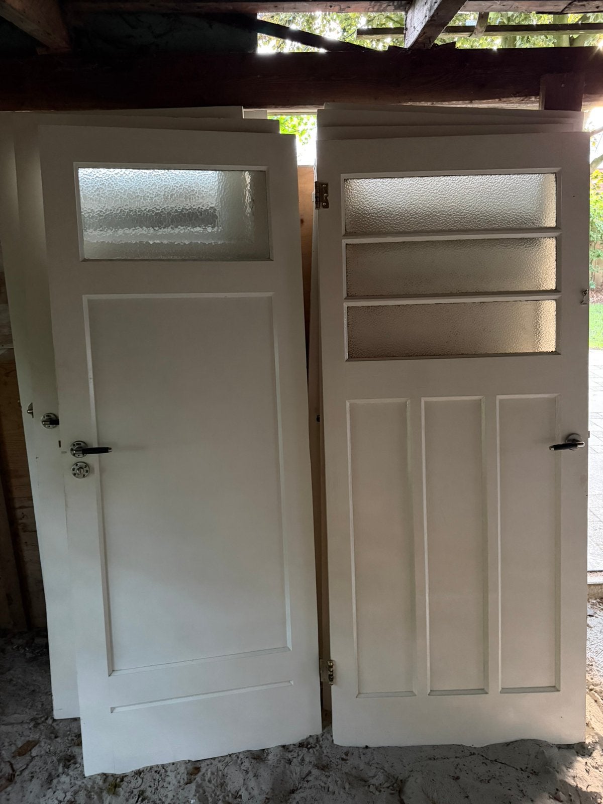 6 witte deuren te koop, Ophalen, Gebruikt, 80 tot 100 cm, Binnendeur
