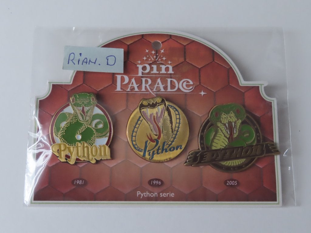 Efteling pin serie Python ., Ophalen, Nieuw, Button of Speldje