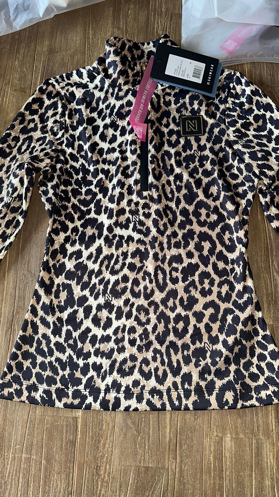 Nikkie Skiwear Leopard Print pully Maat 34 (XS), Kleding | Dames, Wintersportkleding, Ophalen of Verzenden, Nieuw, Maat 34 (XS) of kleiner