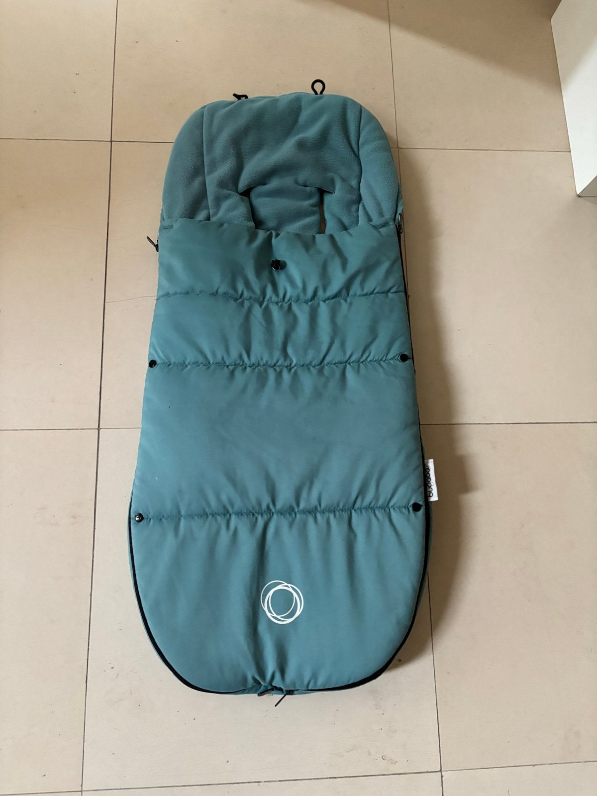 Bugaboo Voetenzak groen blauw- Comfortabel en Warm, Ophalen of Verzenden, Zo goed als nieuw