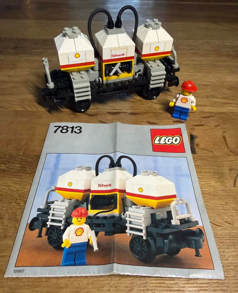 Lego 12 volt Shell Tankwagon uit treinserie 12v jaren 80, Ophalen of Verzenden, Gebruikt