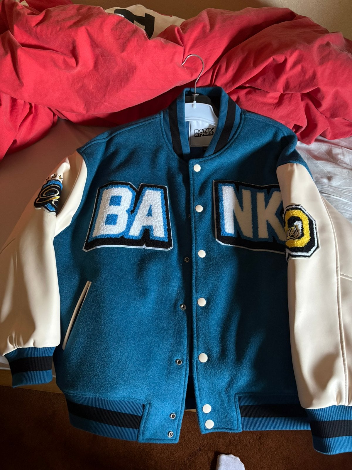 Bankzitters jas 10 jaar, Ophalen of Verzenden, Zo goed als nieuw, Blauw