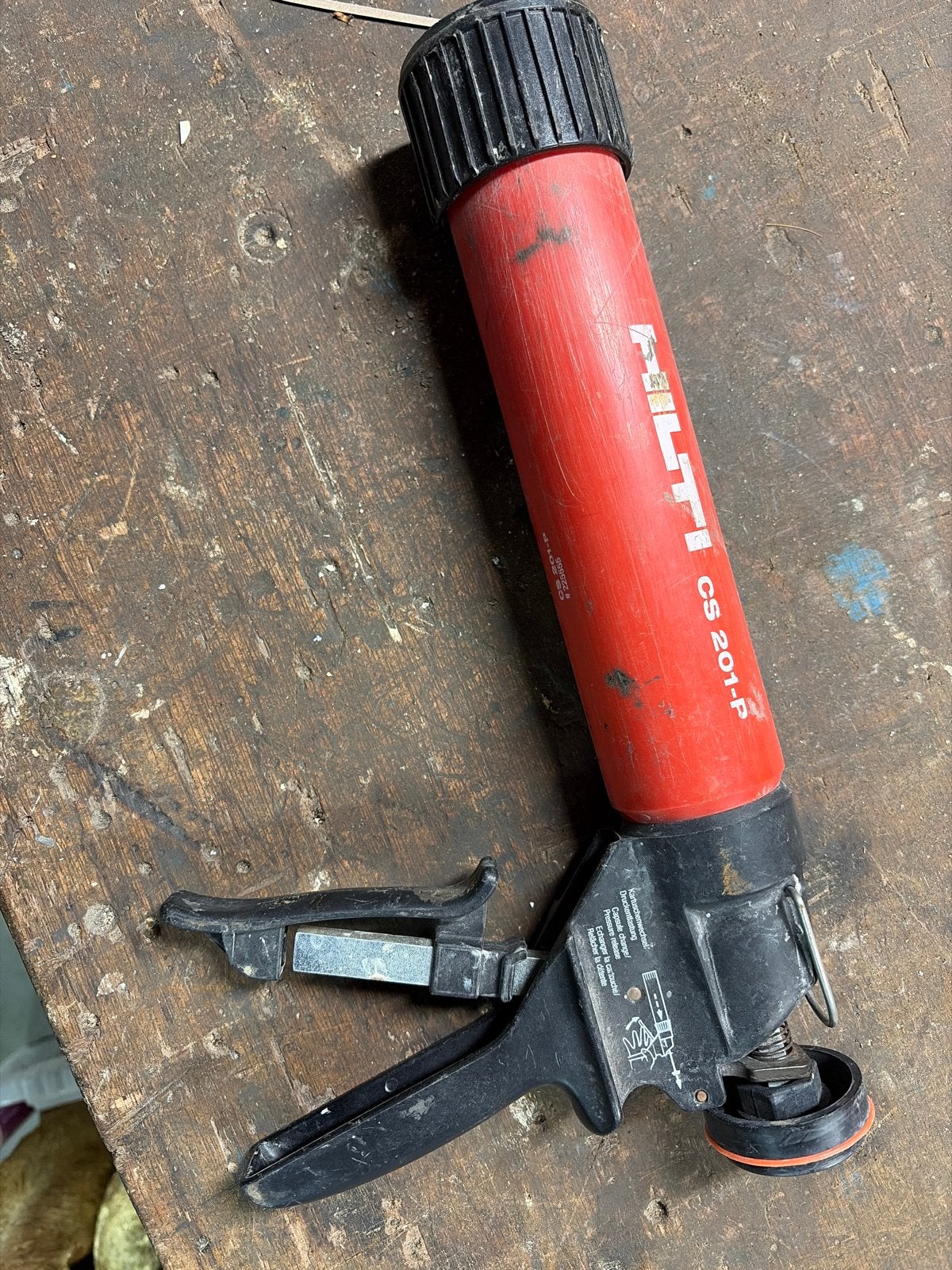 Hilti CS 201-P Kitspuit - Gebruikt, Ophalen of Verzenden, Gebruikt, Kitspuit, Hilti