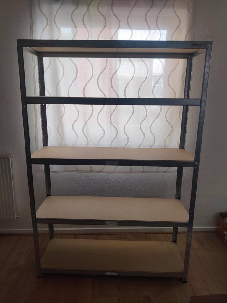 Stellingkast 120x40x175cm - Schoon en onbeschadigd, Ophalen of Verzenden, Zo goed als nieuw