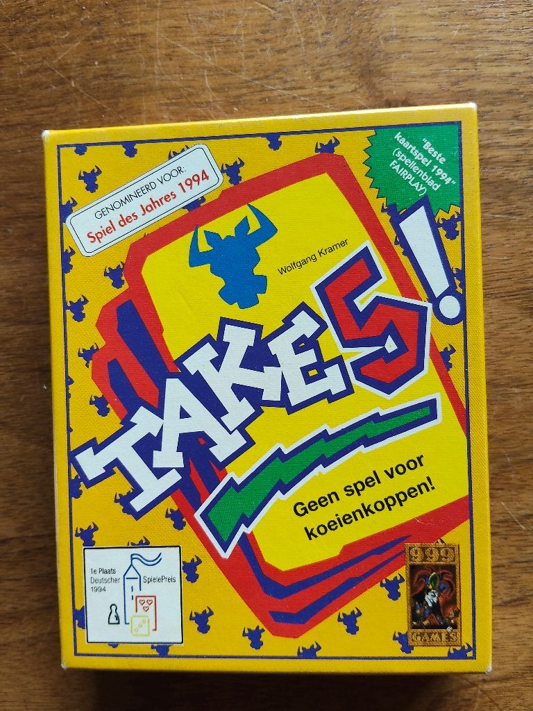 Take 5, Hobby en Vrije tijd, Gezelschapsspellen | Kaartspellen, Vijf spelers of meer, Ophalen of Verzenden, Nieuw, 999 games