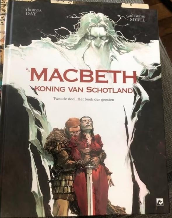 het boek der geesten macbeth koning van Schotland hardcover, Eén stripboek, Ophalen of Verzenden, Zo goed als nieuw