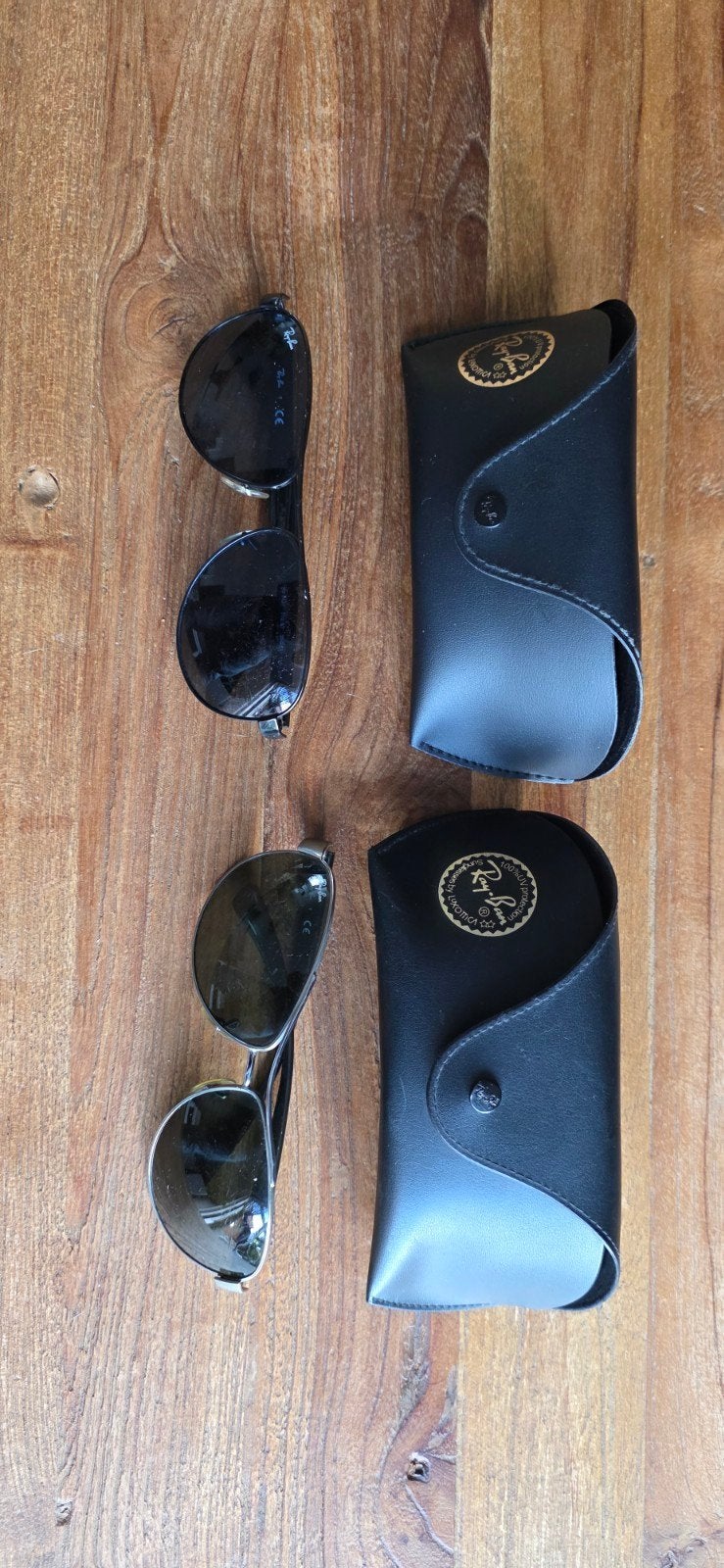 2 originele Ray-Ban zonnebrillen lees de advertentie goed, Ophalen of Verzenden
