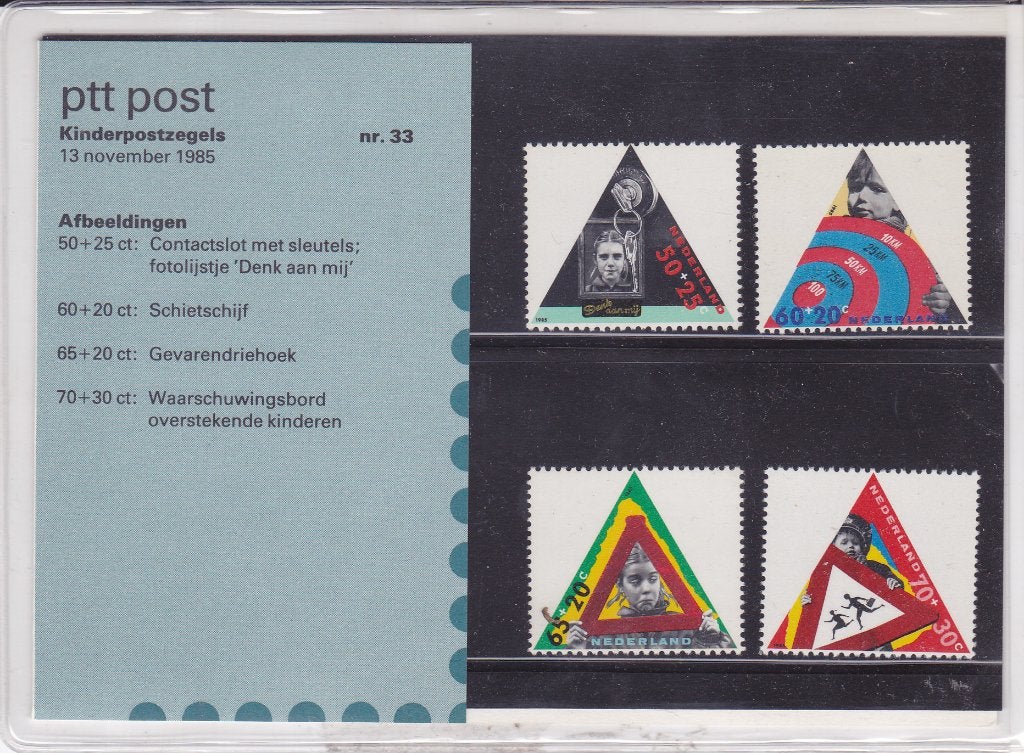 Nederland. Postzegelmapje M.33. Kinderpostzegels 1985. **, Postzegels en Munten, Ophalen of Verzenden, Na 1940, Postfris
