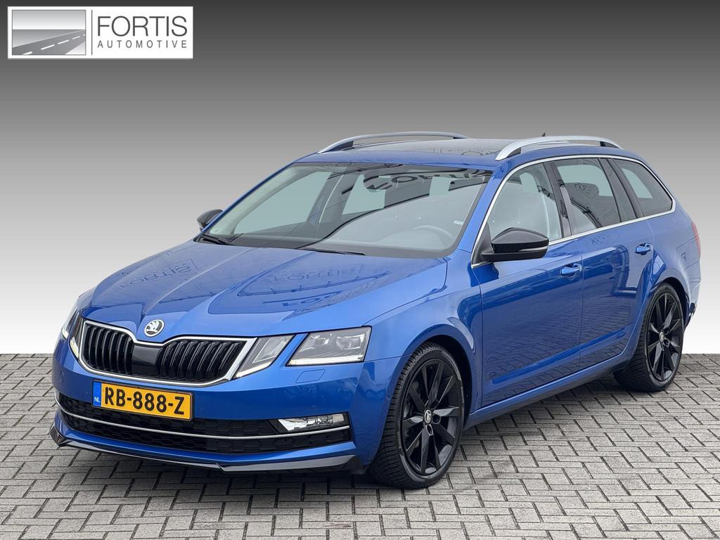 Skoda Octavia Combi 1.0 TSI Greentech Style Business NL-AUTO, Voorwielaandrijving, Gebruikt, Blauw, Origineel Nederlands