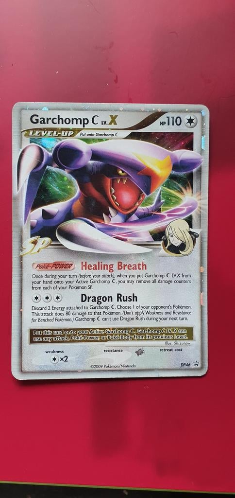Garchomp X DP46 holo pokemon kaart, Ophalen of Verzenden, Gebruikt