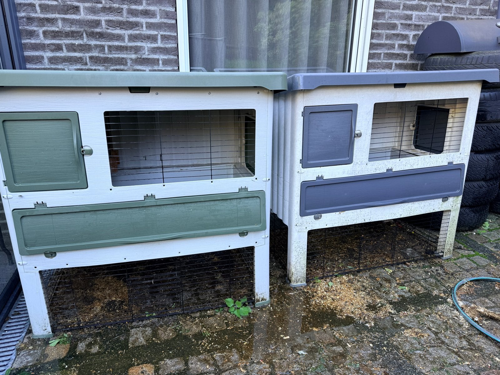 2x konijnenhok, Ophalen, Hok, 90 cm of meer, Konijn