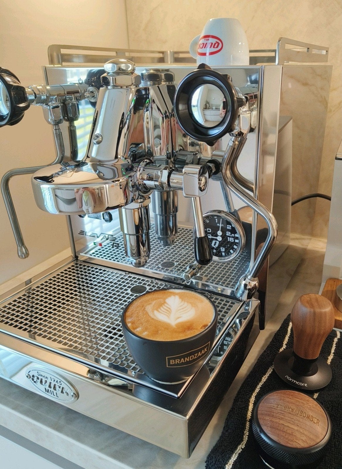 Quick Mill Elevate R Espressomachine garantie, Espresso apparaat, Koffiebonen, Zo goed als nieuw, 1 kopje