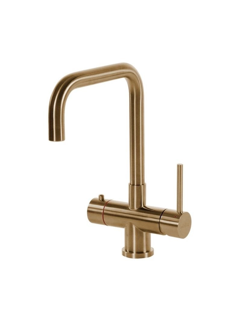 Moderne gouden keukenkraan Selsiuz (zonder boiler), Ophalen of Verzenden, Nieuw, Rvs, Kraan