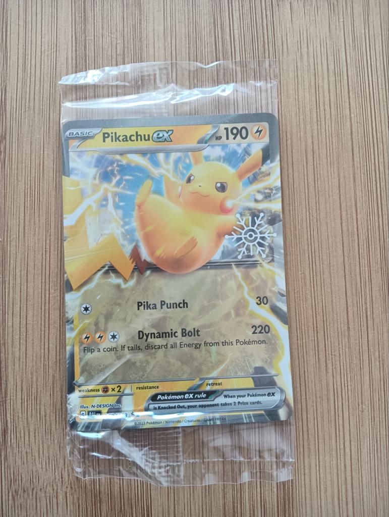 Pikachu EX Pokémon 063/193 met Snowflake stamp, Ophalen of Verzenden, Zo goed als nieuw, Losse kaart