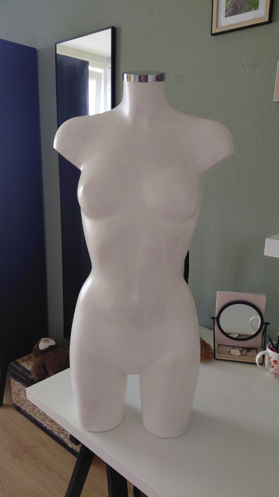 Witte Torso Paspop Etalagepop, Ophalen, Gebruikt, Paspop