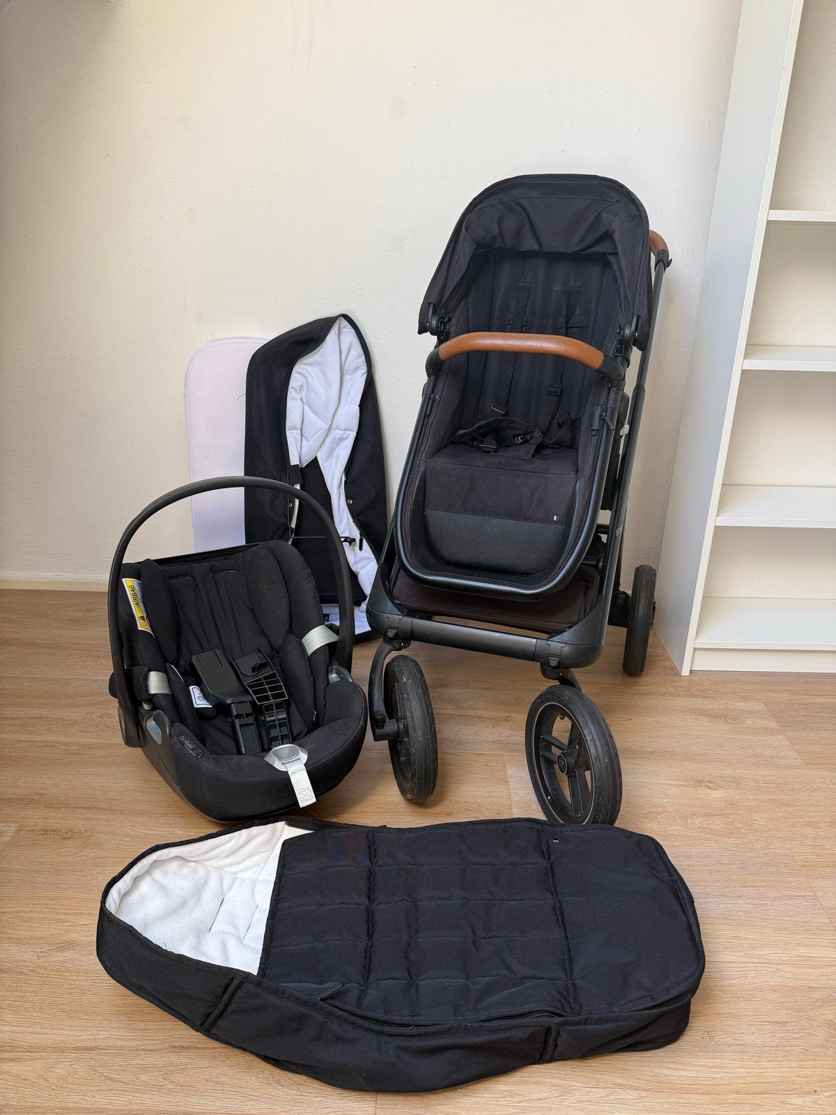 Dubatti kinderwagen 3-in-1 met Maxi-Cosi en accessoires, Gebruikt, Combiwagen, Met autostoeltje, Ophalen