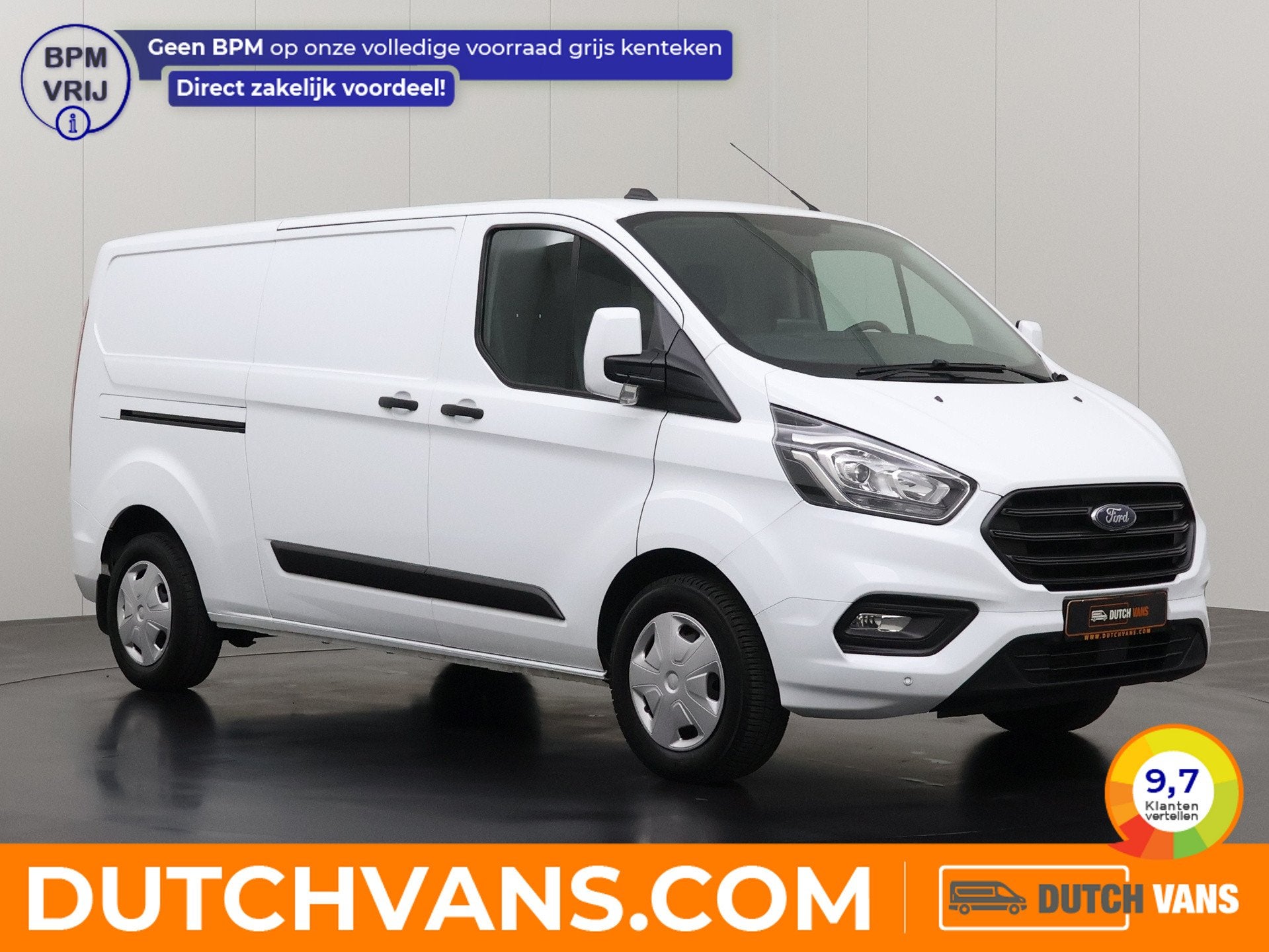 Ford Transit Custom 2.0TDCi 130PK Lang (2023) | Achterdeuren, Stof, Gebruikt, Ford, 131 pk