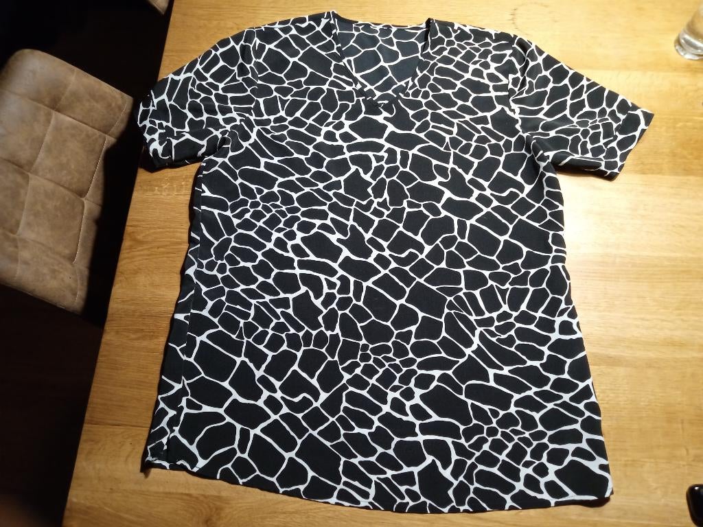 Zwart wit top maat L, Kleding | Dames, Zwart, Maat 42/44 (L), Ophalen of Verzenden, Zo goed als nieuw