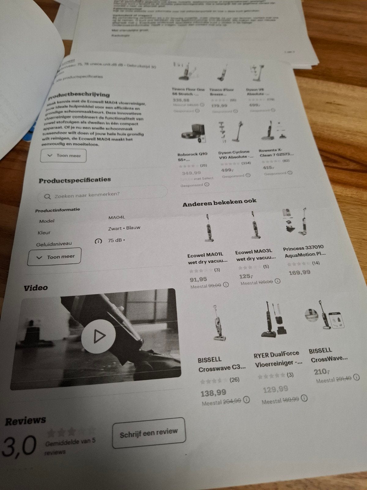 Dweilmachine dweilen en stofzuiger, Huis en Inrichting, Ophalen of Verzenden, Overige typen