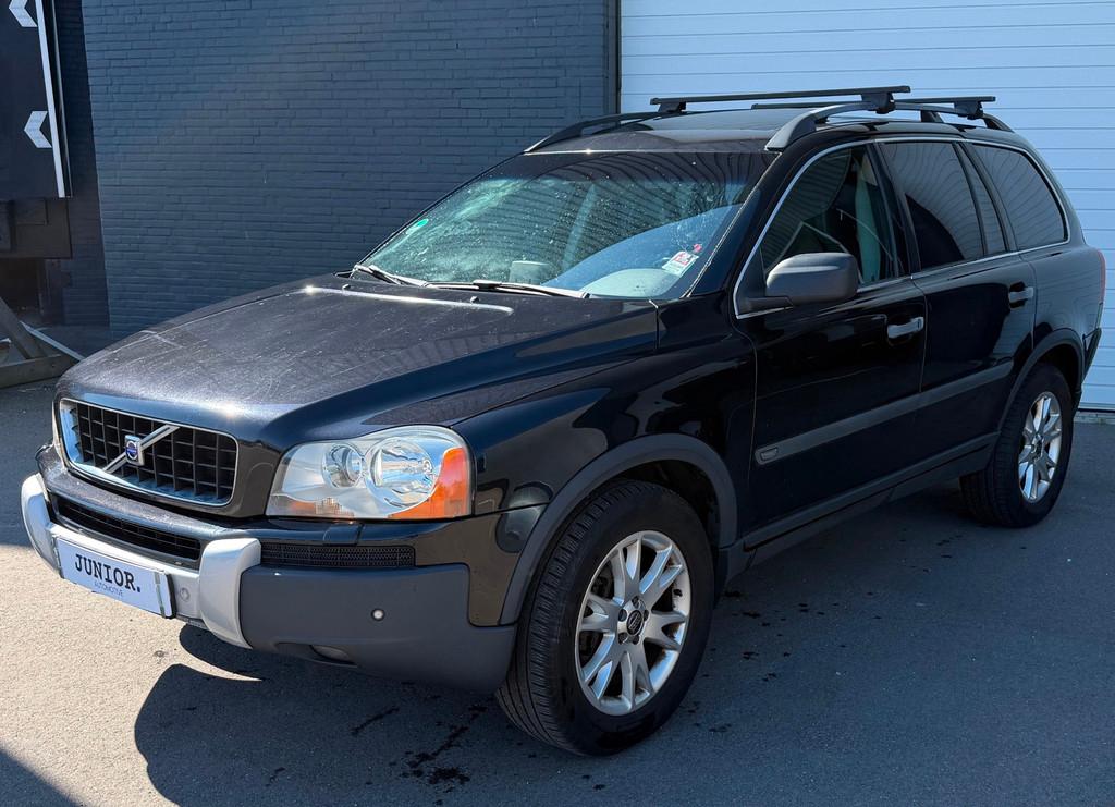 Volvo XC90 2.5 T Summum 7PERSOONS/SCHUIFDAK/AUTOMAAT/LEDER/M, Gebruikt, Zwart, 7 stoelen, Bedrijf