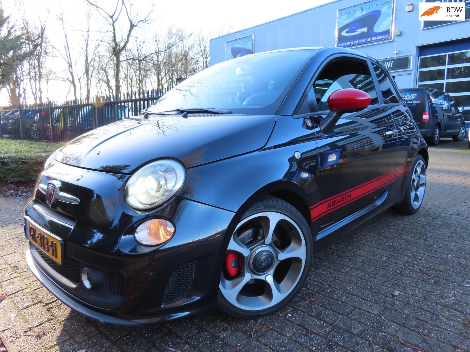 Fiat 500 1.4-16V Abarth, Voorwielaandrijving, Euro 5, Zwart, 4 cilinders