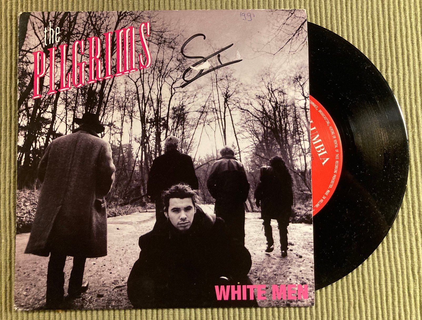 Vinyl single The Pilgrims - White men, Gebruikt, 7 inch, Ophalen of Verzenden, Pop