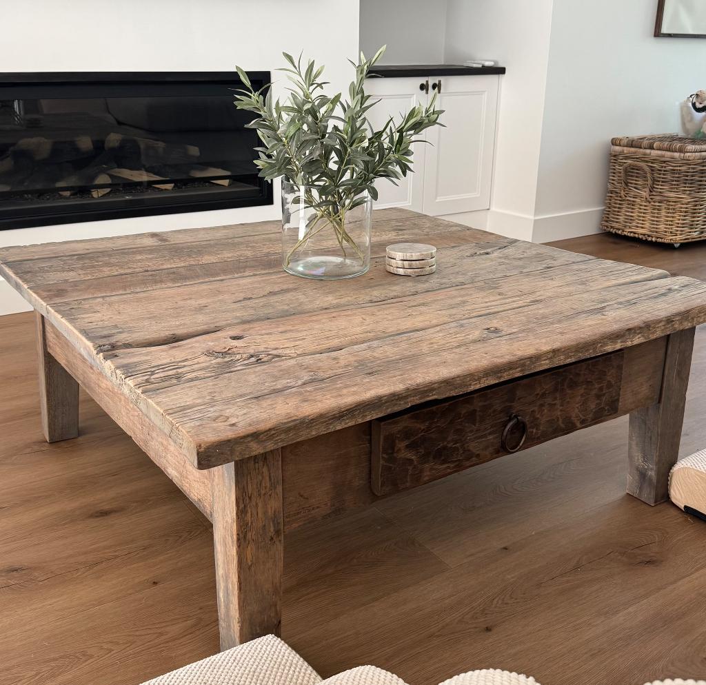 Salontafel Hoffz 110x110cm (België), Ophalen, Zo goed als nieuw, Minder dan 50 cm, Rechthoekig