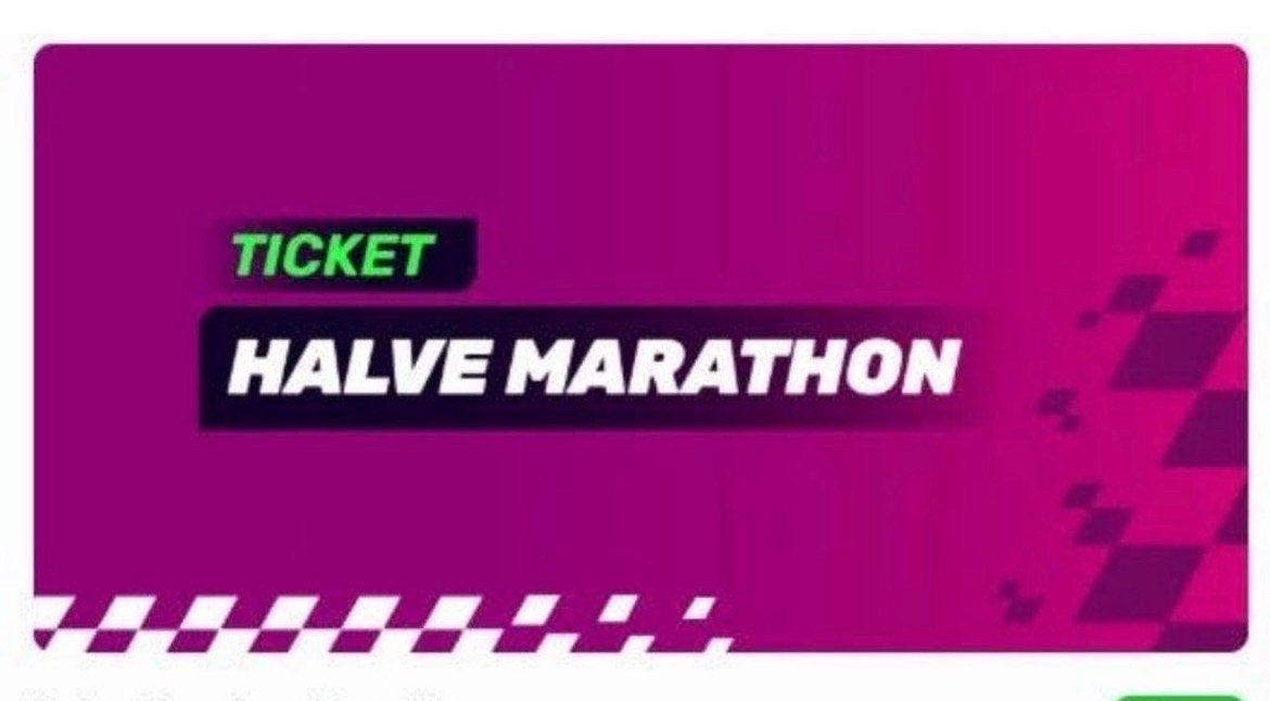 Startbewijs halve Marathon TT Assen, Eén persoon, November