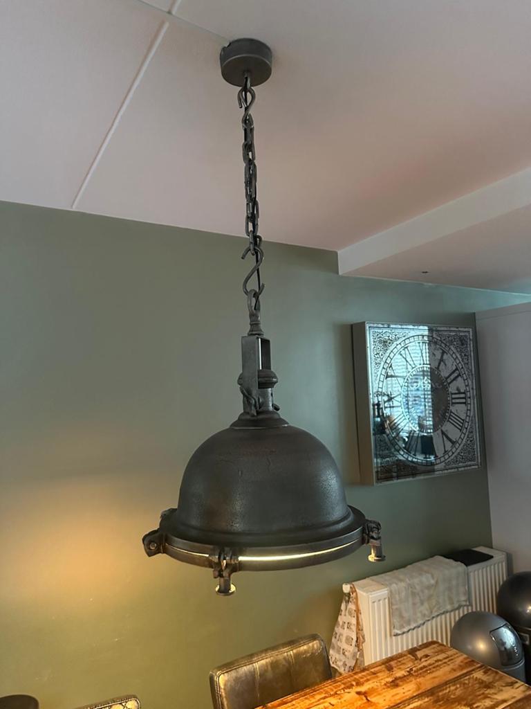 Industriële Hanglamp Woonstore Stijl - Metaal, Ophalen of Verzenden, Zo goed als nieuw, Metaal