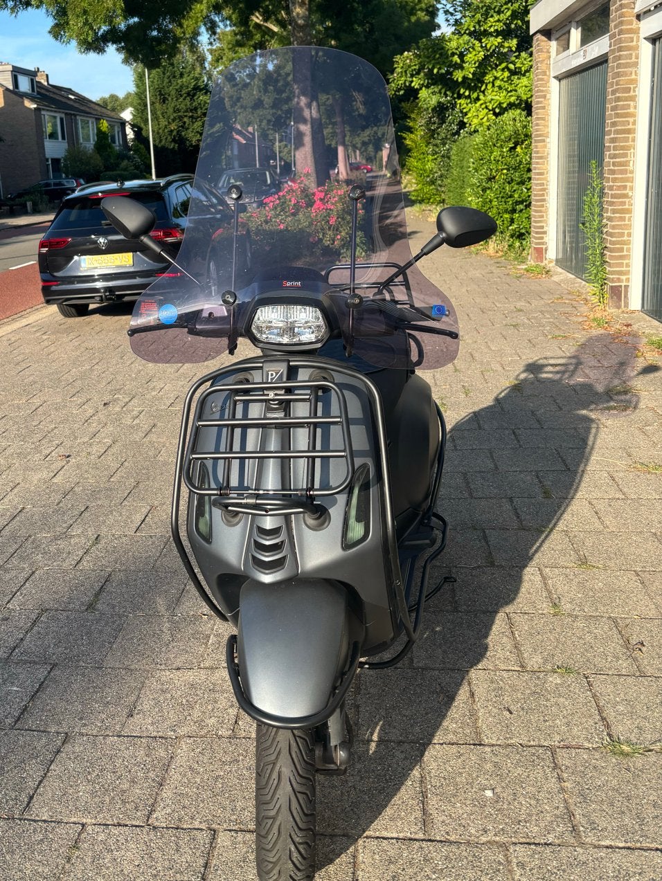Vespa Sprint 2019 Mat Grijs, Fietsen en Brommers, Scooters | Vespa, Ophalen, Gebruikt, Vespa S, Benzine