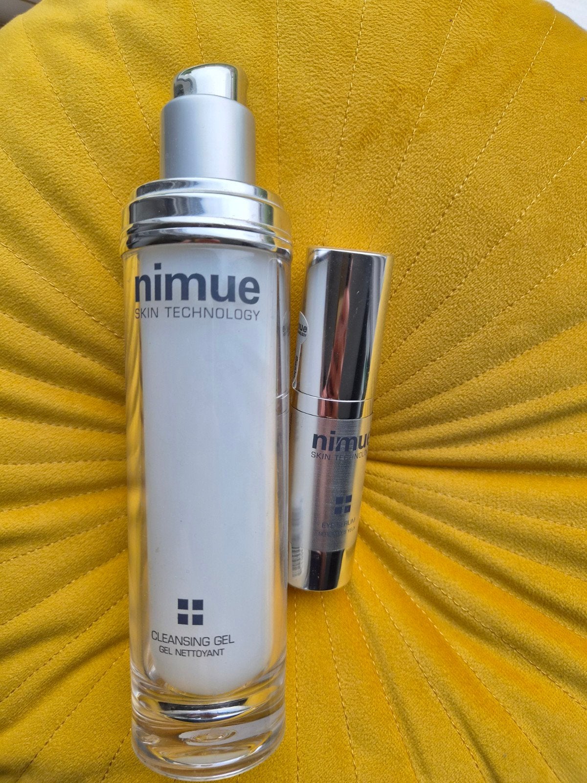 Lege Nimue Cleansing Gel en Eye Serum flacons, Ophalen of Verzenden, Gebruikt, Ogen, Overige typen