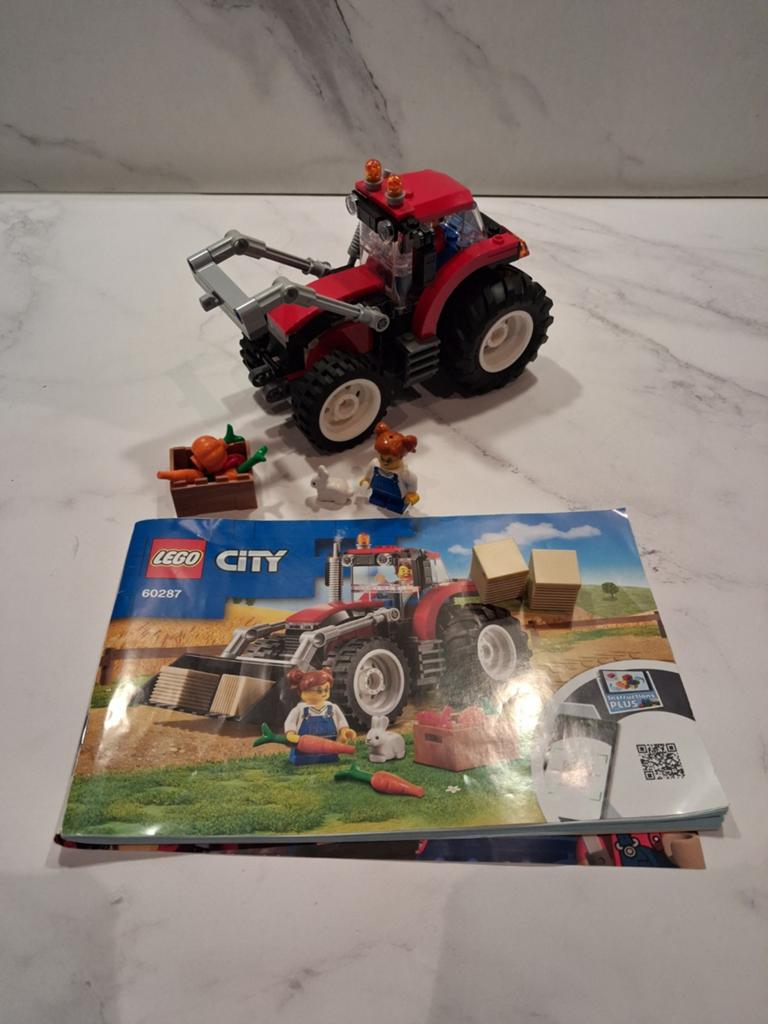 LEGO City Tractor 60287 met minifiguur en instructies, Compleet, City, Lego, Ophalen of Verzenden