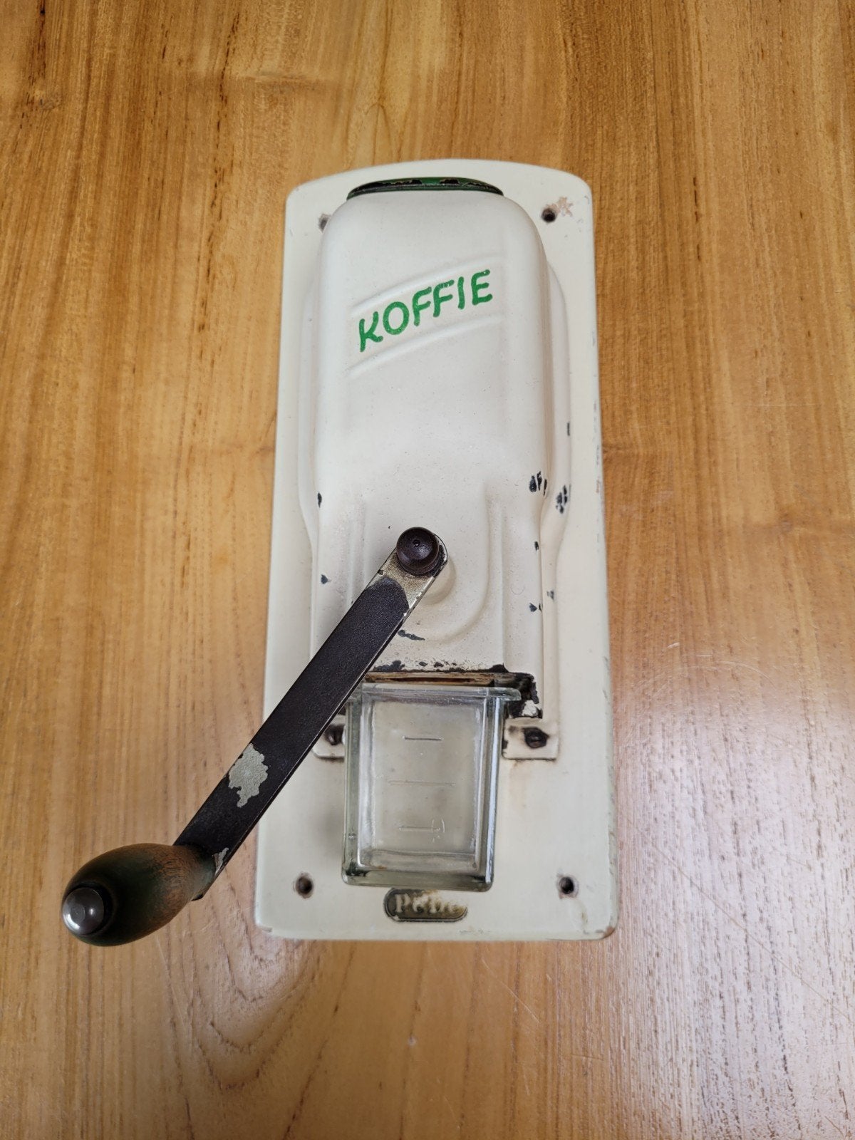 vintage wandkoffiemolen Pebe, Ophalen